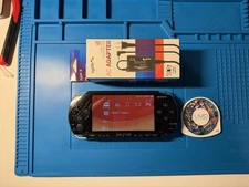 PSP 1000 Black Bundle With Battery, Game, And Charger. TESTED & WORKING GOOD