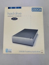 LaCie Porsche Design externe Festplatte 250GB FireWire Mac PC Vintage Hard Drive