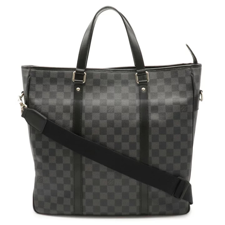 LOUIS VUITTON Tadao Damier Graphite N51192 2-Way Business Tote Shoulder Bag  