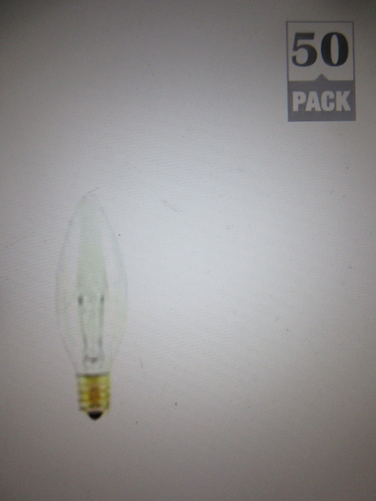 Bulbrite 40-Watt Warm White Light B8 (E12) Candelabra Screw Base 2700K 50PK