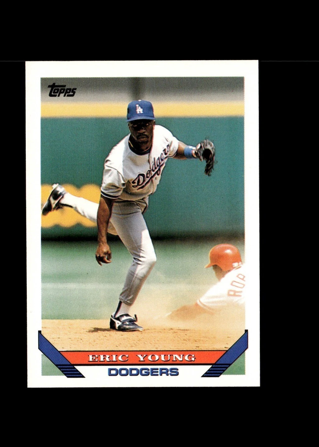 Eric Young RC : 1993 Topps MLB Baseball Card #145 : Los Angeles Dodgers