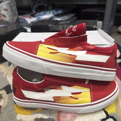 Size 8- Revenge X Storm Ian Conner Low Top Red Rag