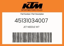 KTM Genuine Jet Needle W7 - 45131034007