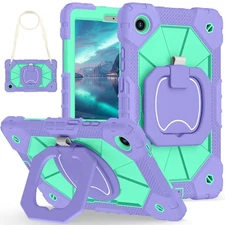 For Lenovo Tab One/K9 8.7" 2025 Rotating Heavy Duty Stand Strap Shockproof Case