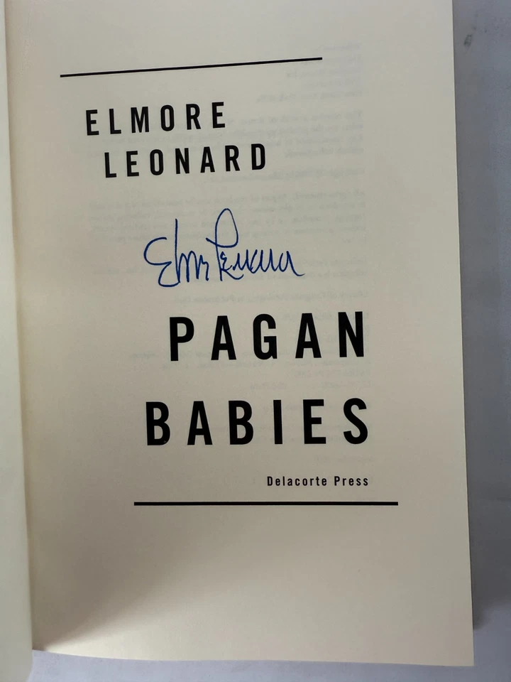 ELMORE LEONARD PAGAN BABIES /1ST SIGNED Foto 4 de 4