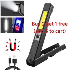 COB Work Light Rechargeable LED Magnetic COB Inspection Torch, Type-C Cordless