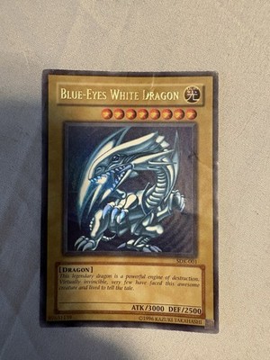 Blue Eyes White Dragon SDK-001 Heavily Played/Damaged