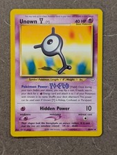 Pokemon Card 2001 UNOWN Y 40/64 Neo Revelation Set Vintage NM
