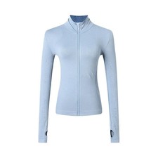 Women's Long Sleeve Zip Sports Jacket for Yoga Running