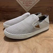 OluKai Pehuea Women's Slip-On Shoes - Tapa / Gray - Size 7