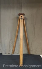 Vintage or Antique Wooden Extendable Tripod for camera or survey equipment