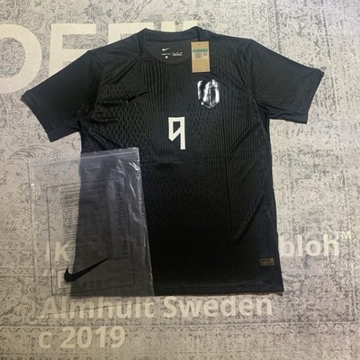 Nike Aero-Fit Black Short Sleeve Soccer Jersey Braut Haaland #9 Size XL