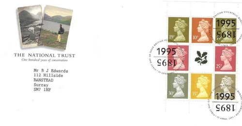 GB Comm/FDC - Booklet Panes - National Trust - 1995  (DEF536)