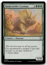 Quakestrider Ceratops MTG Foundations 110 U NM