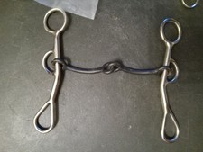New stainless steel loose cheek Western snaffle bit 5 in sweet iron thin mouth
