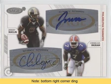2009 SAGE Squared Dual Cornelius Ingram Jeremy Maclin Rookie Auto RC READ 0af