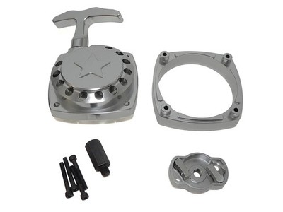 Aluminum Easy Pull Start Kit - Silver