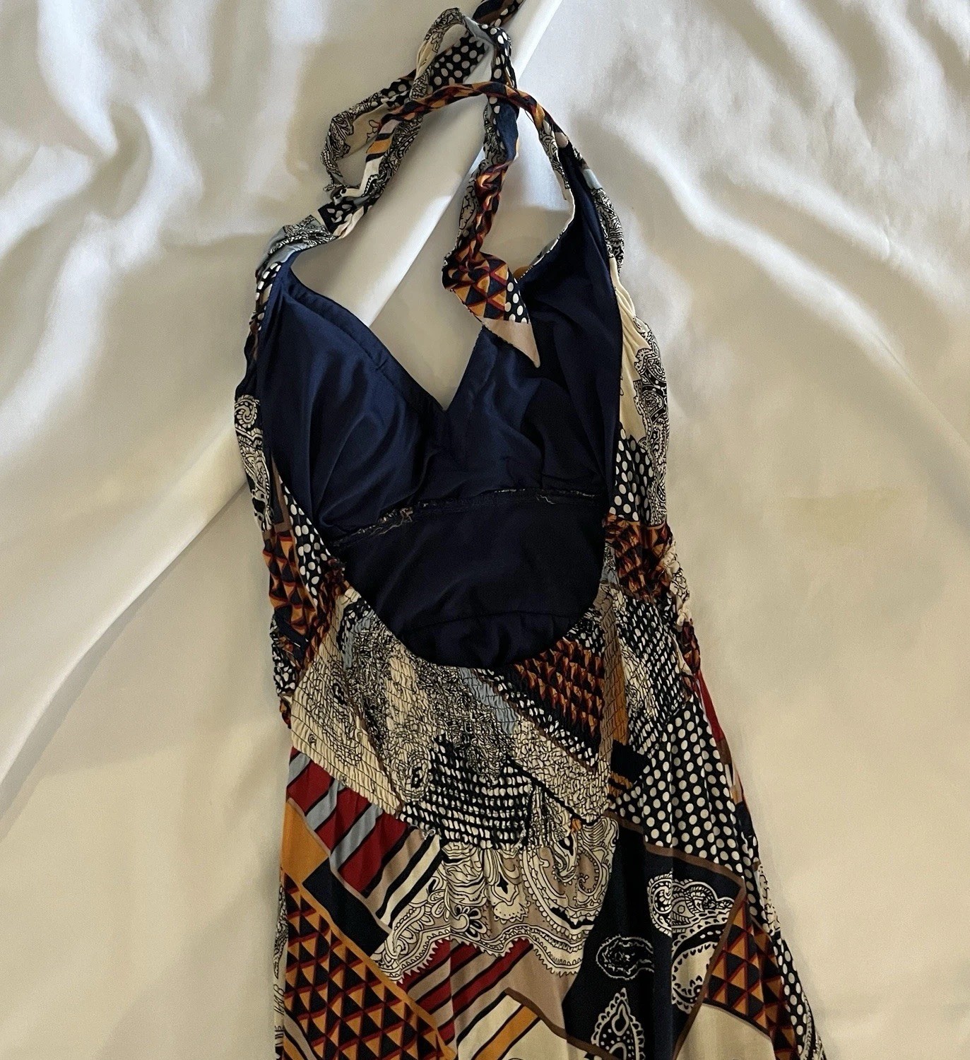 Boho & Vintage Inspired | patchwork halter maxi d… - image 9