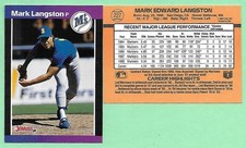1989 Donruss Mark Langston #227 Seattle Mariners👍