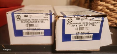 Ultrawedge, Wedge Anchors 304SS 3/4''-10×8 1/2'' Box Of Ten