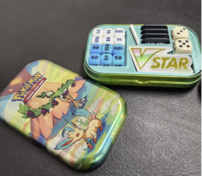 Pokémon Karten TCG Mini Tin Insert für Würfel, Münzen, Aufbewahrung, Zubehör