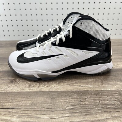 Nike Vapor Pro 3/4 Speed Football Turf Shoes 527878-100 Men’s Size 11.5 & 12 NEW New Nike Vapor Pro 3/4 Nubby Turf Football Shoes White Black  main image 2