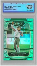 2022 Panini Select TREY LANCE #40 Dragon Scales 💎 DSG 9.5 Mint+