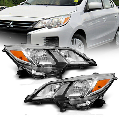 Headlamps For 2021 2022 2023 Mirage G4 ES LE BE Halogen Headlights  L+R  Lights