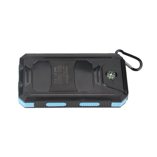 30000mAh Solar Power Bank Charger Ladegerät Externer Batterie+LED 2 USB Akku DE - Bild 13 von 20