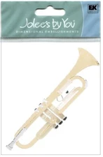 Trumpet, 3D scrapbook embellishment LARGE Jolee's by You JJHG005