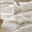 Indexbild 23 - Blumen Bettwäsche Set Baumwolle Kissenbezug Blatt Bettbezug Retro Elfenbein