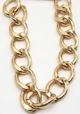 Lobster Claw Clasp Forever 21 Gold Tone Chain Length Choker Statement  Necklace