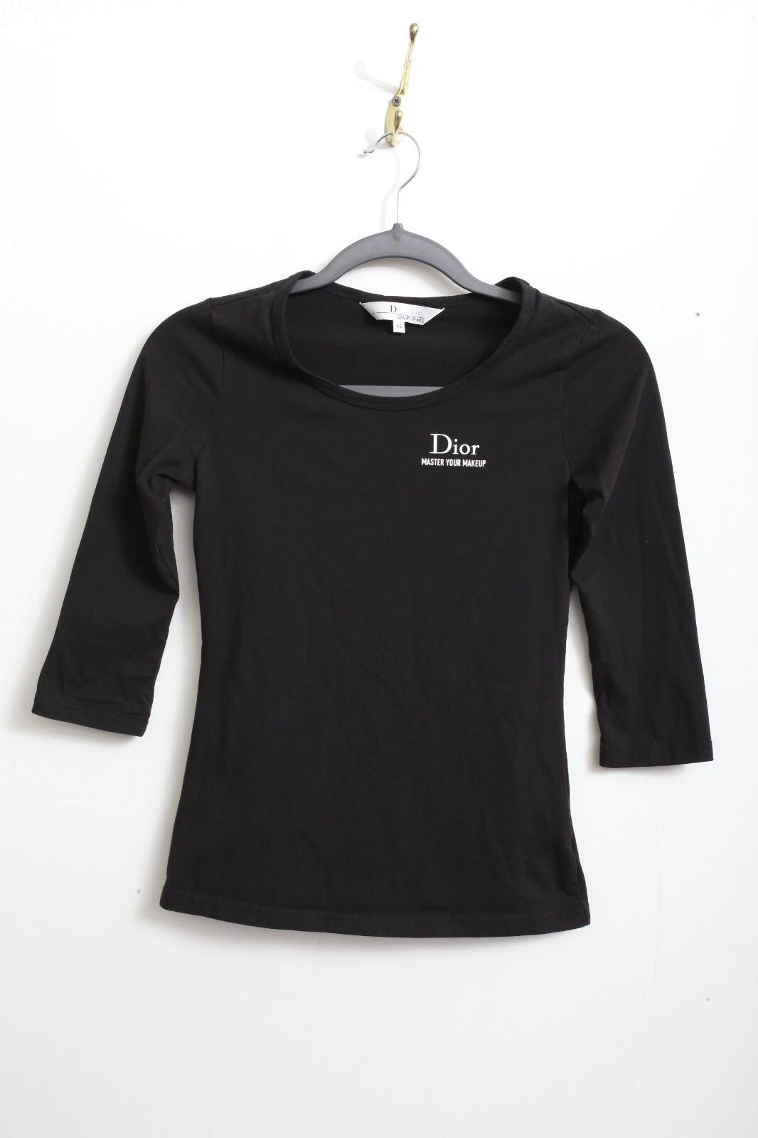 Chemisier extensible noir massif uniformes EUC S Christian Dior « Master Your Makeup »