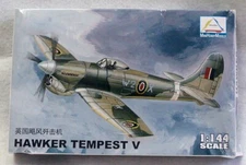 80405 UK HAWKER TEMPEST V Plastic Model Kits  Assembled Aircraft 1/144 