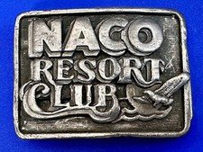 NACO Resort Club West Member Vintage 1989 Commemorative Siskiyou Belt Buckle