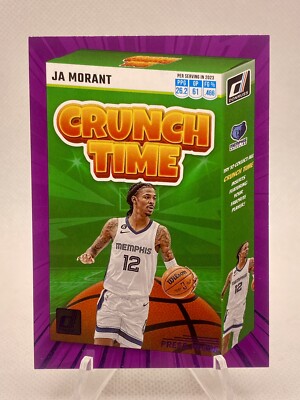 2023-24 Donruss Crunch Time PURPLE PRESS PROOF Ja Morant / Grizzlies