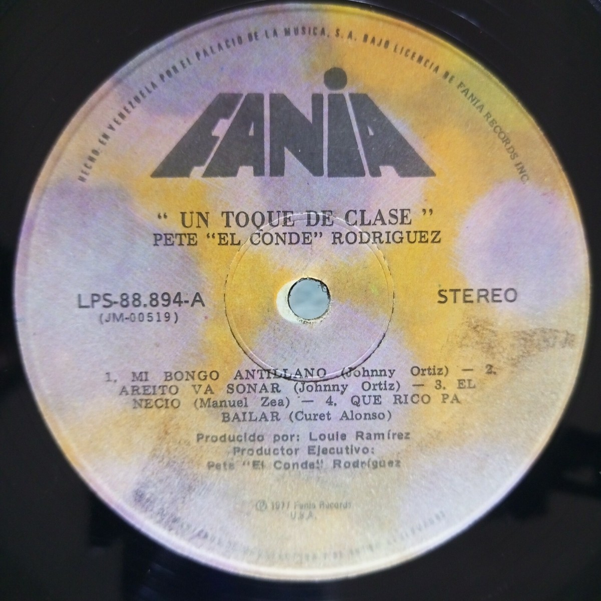 Pete Rodriguez – Fiesta Con El Conde [1982] Vinyl LP Latin Salsa