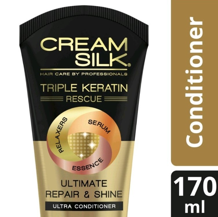 Cream Silk Triple Keratin Rescue Ultimate Repair & Shine