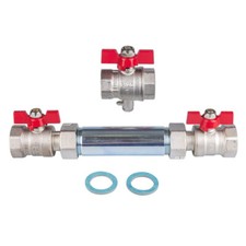SPEWA Wärmemengenzähler-Einbauset komplett 1 Zoll AG 130 mm UNIVERSAL