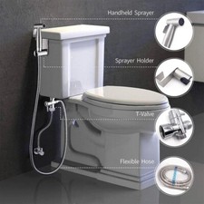 Muslim Shattaf Shower and Bidet Sprayer Jet for Toilet EPDM Leak Resistant Hose