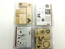 Stamping Up / 32 Stamps / Miscellaneous Lot / Wooden Rubber / Stamp book Craft,,