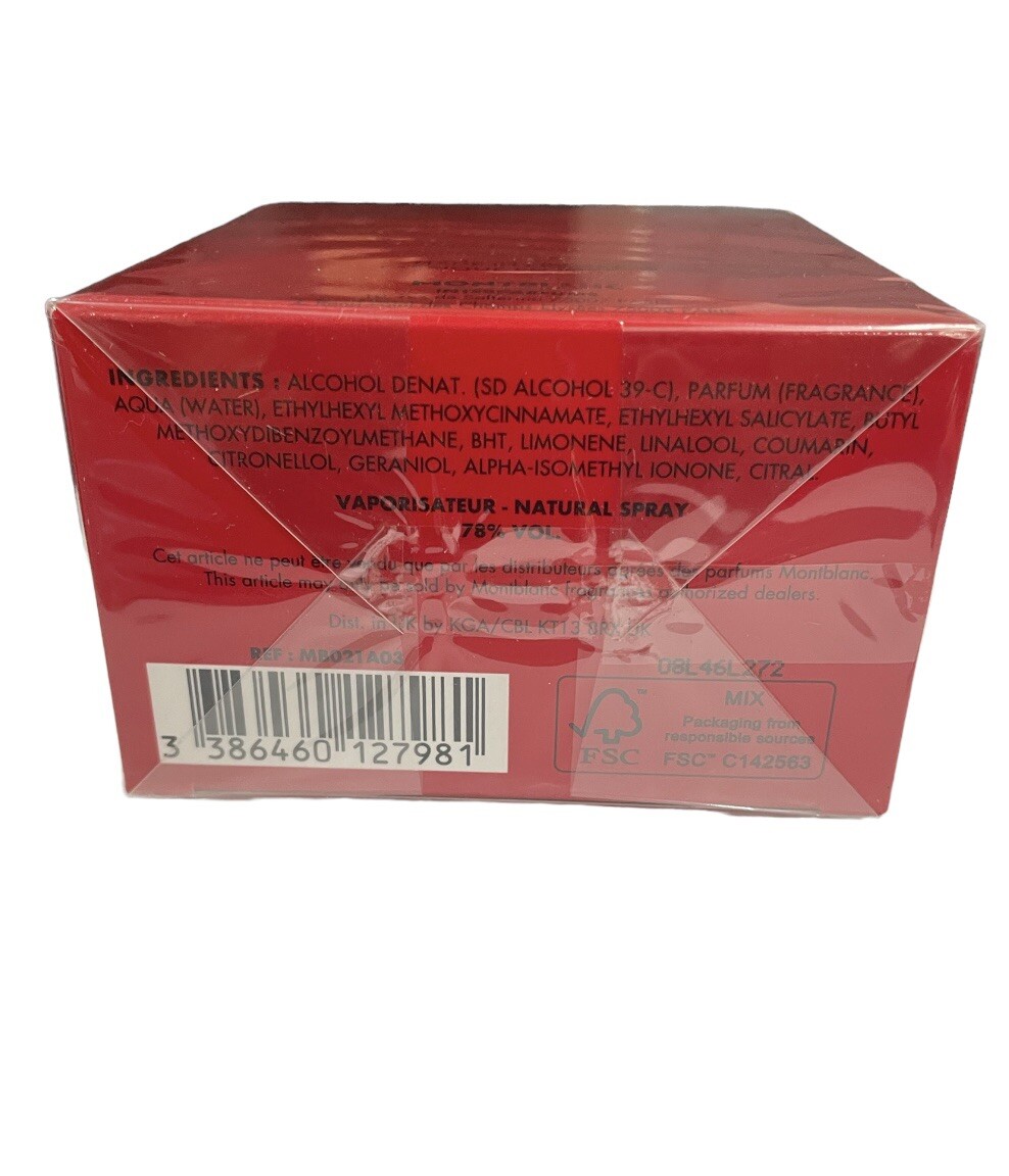 MONTBLANC LEGEND RED for MEN 1.0 oz / 30 ml Eau De Parfum Spray