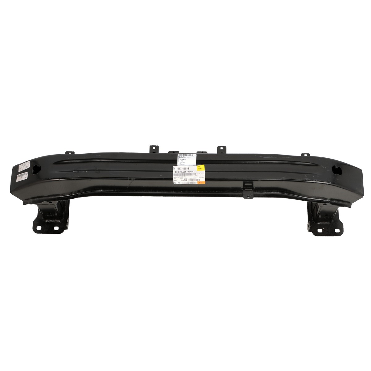 ABS Achterbumper beschermlijst compatibel met Volkswagen Transporter T6 Caravelle/Multivan 9/2015- met achterdeuren Zwart