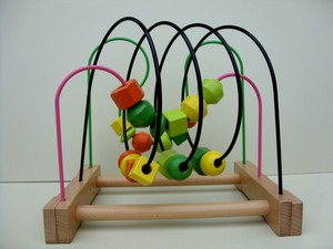 ikea wooden bead maze