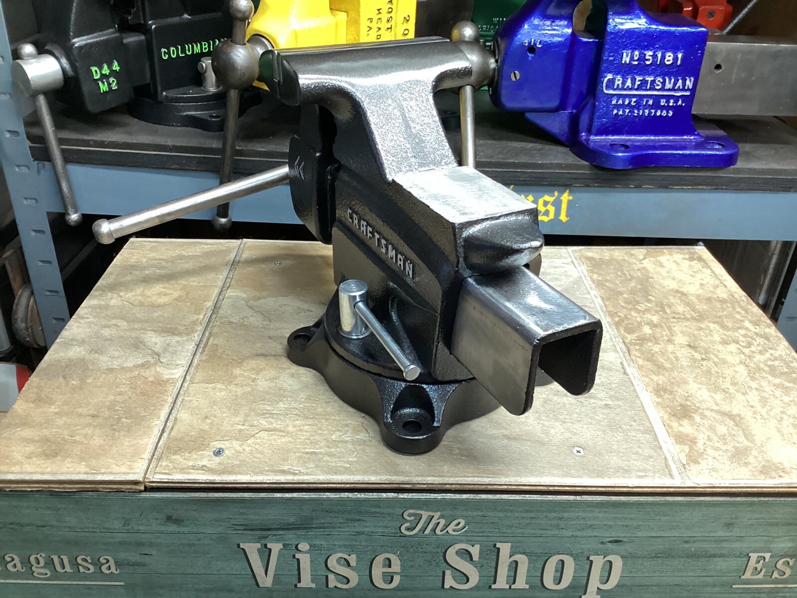 RESTORED VINTAGE CRAFTSMAN BENCH VISE 5 In JAWS 38 Lbs eBay