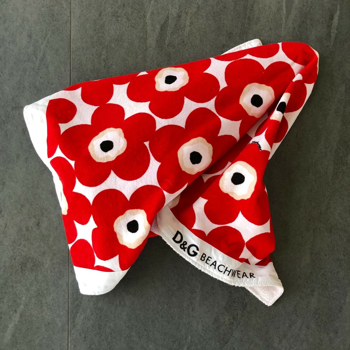 激レア品 D&G marimekko柄 BEACH WEAR D&G DOLCE & GABBANA beach towel w/ Marimekko's classic poppy