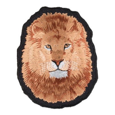 Lion Face Close Up Patch, Wild Jungle Animals & Lion Patches