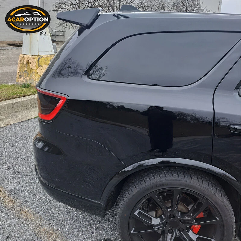 Fits 21-25 Dodge Durango IKON Style Rear Roof Spoiler Wing ABS Glossy Black - Image 2 of 4