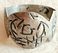 RARE ANCIENT SILVERED RING ROMAN LEGIONARY ENGRAVED