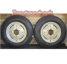 Front Wheels Tyres & Tubes x 2 COMPATIBLE WITH MF 35, Dexta, IH Various Tractors